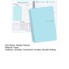 A5 Weekly Planner 52 Week English Daily Notebook Thick Paper Smooth Writing Planner Book for Home School Office