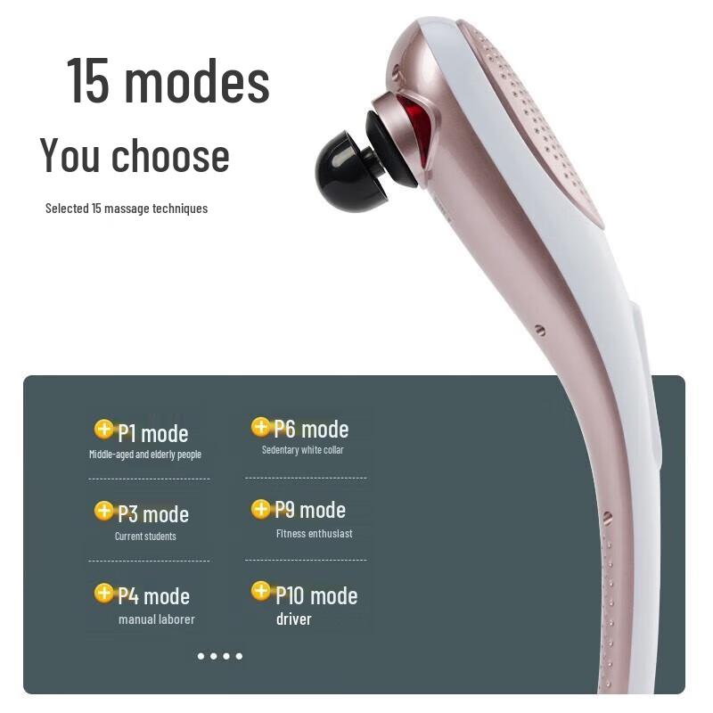 Jiancheng Handheld Percussion Massager with Red Light