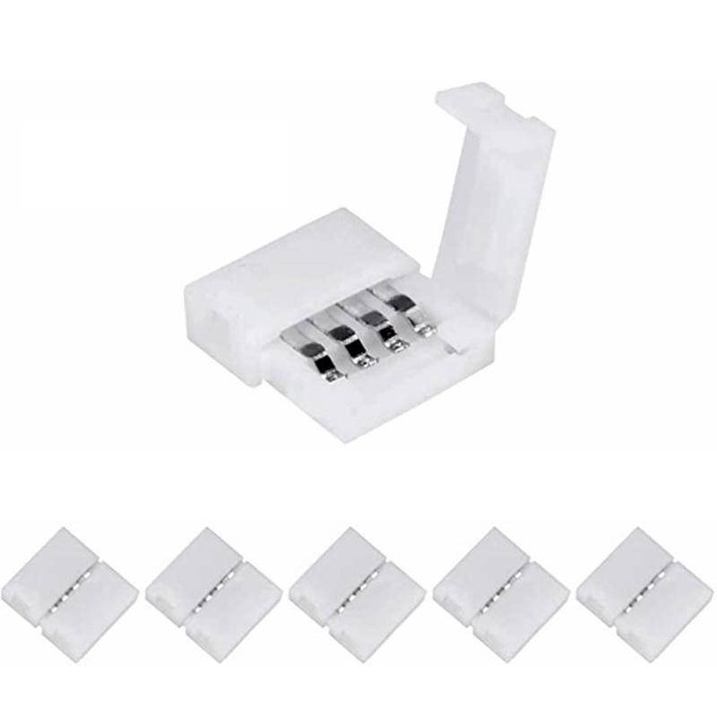 Ленточный свет RGB светодиодная лента разъем 10 мм соединение для SMD 5050 удлинительный провод RGB светодиодная лента бесплатная сварка 10 шт./лот 4Pin изящные ювелирные изделия