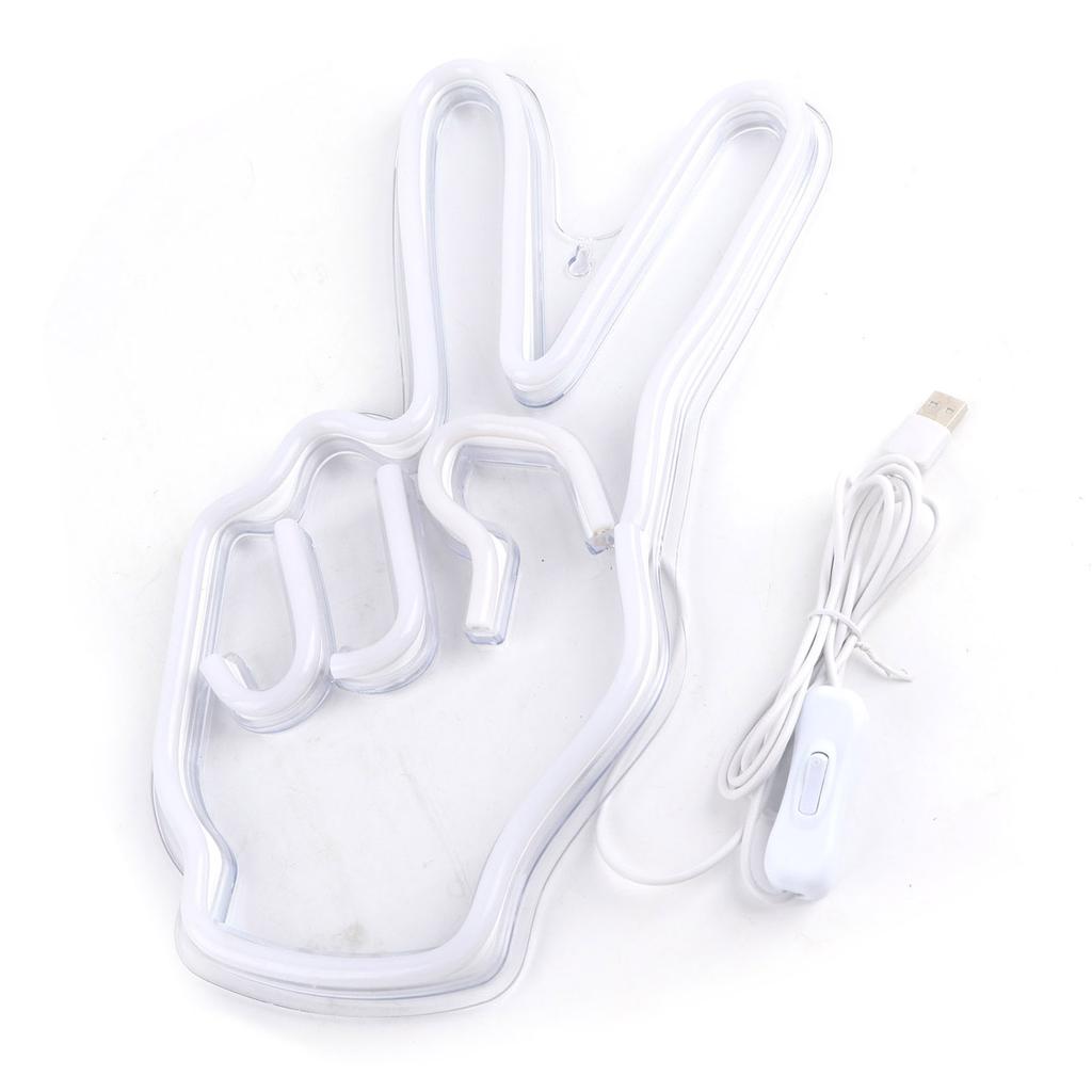 Неоновая вывеска Инновационная жестовая декоративная лампа с питанием от USB для шкафа, полки в спальне