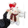 Cartoon Cartoon Plush Keychain Soft Plush Doll Key Ring Cute Christmas Rabbit Pendant  Friends