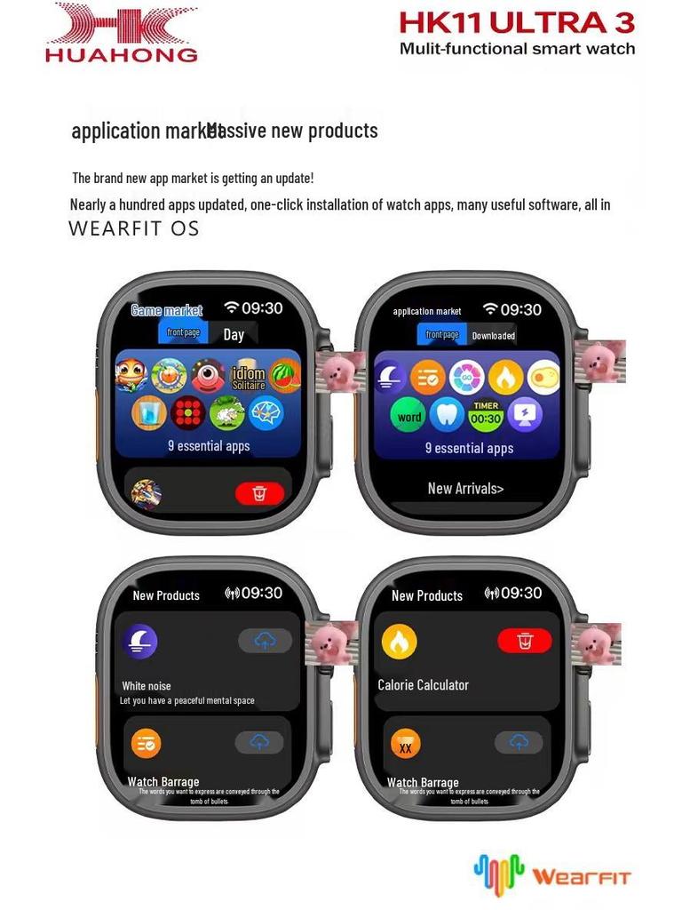 Huaqiangbei HK11 Ultra3 Smartwatch with Dual Payment & Sports Features