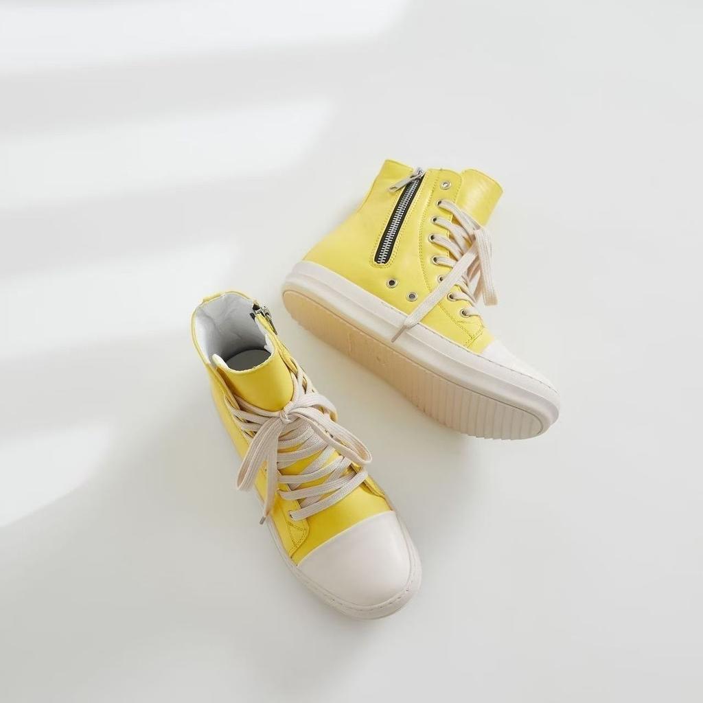 Высокие туфли женские парные туфли из парусины женские туфли больших размеров универсальные модные кроссовки на шнуровке женские Zapatillas Mujer