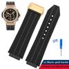 Резиновый ремешок для часов Для HUBLOT Hengbao HB Yubo classic fusion big bang силиконовый ремешок для часов выпуклое крепление 26 * 19 мм