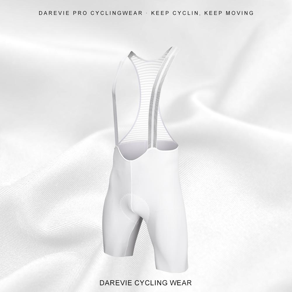 DAREVIE Cycling Set Man 90kg/m³ 3D Shockproof Pad Quick Dry White Cycling Clothes For Men Soft Light Man Cycling Maillot PRO