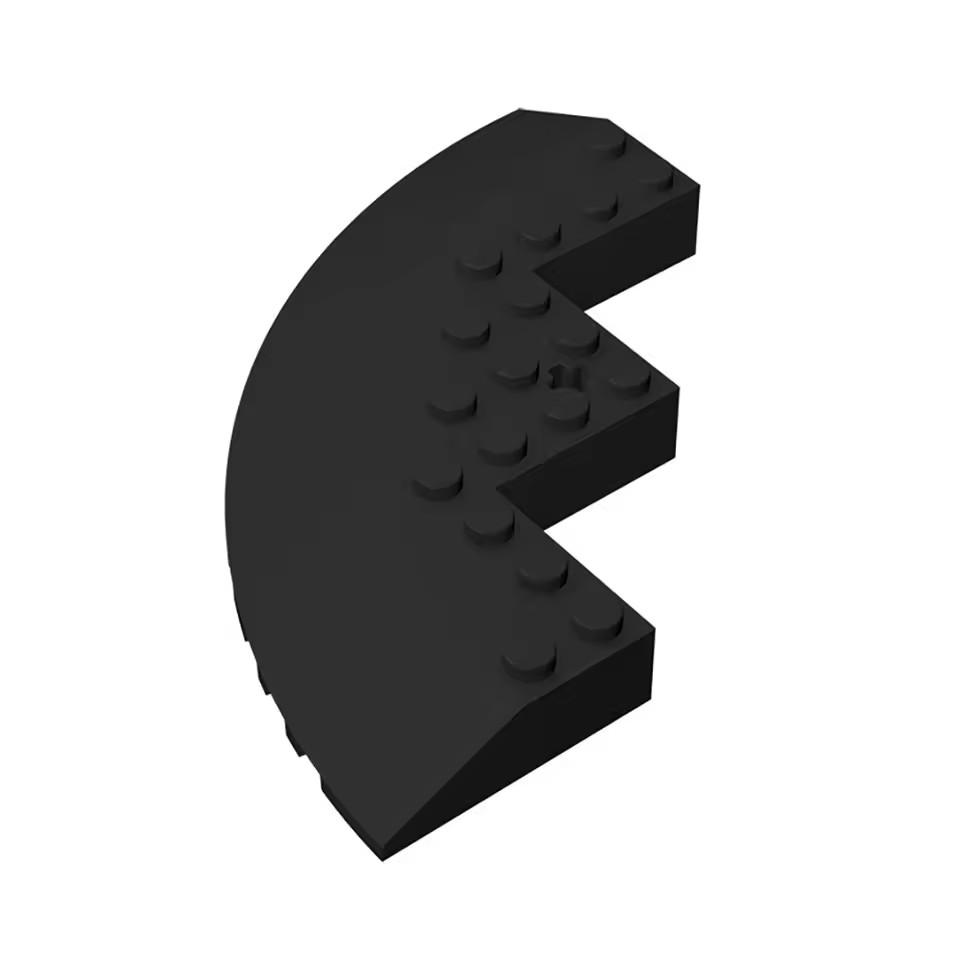 10 шт. Совместимые с MOC 58846 детали конструктора 10x10 наклонный круглый угол DIY создание детских игрушек