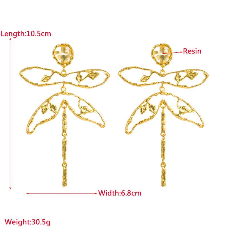 Женские серьги-гвоздики, винтажные роскошные маленькие серьги с кисточками в виде стрекозы высокого качества