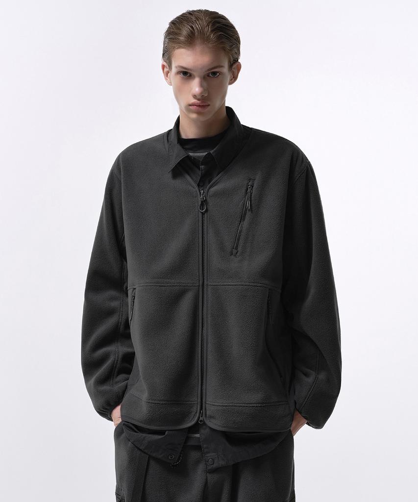 Musinsa Standard [City Leisure] Polar Fleece V-Neck Jacket [Grey]