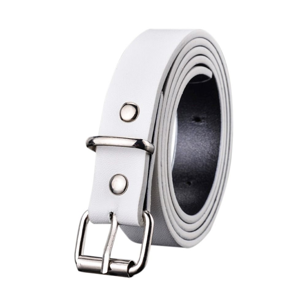 Design Retro Casual Thin Waist Strap Trouser Dress Belts Pin Buckle Waistband Children Leather Belt