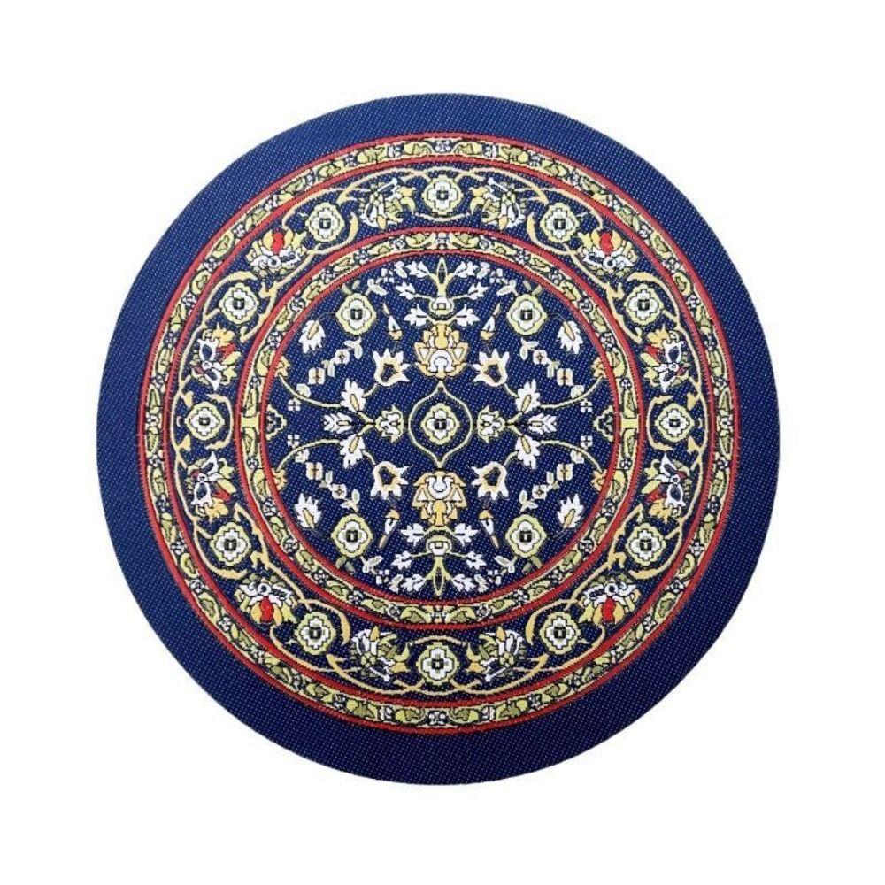 Multicolor Dollhouse Carpet Toy Doll Accessories Oval Round Miniature Weaving Rug Playing House Turkish Style Floor Covering Mat