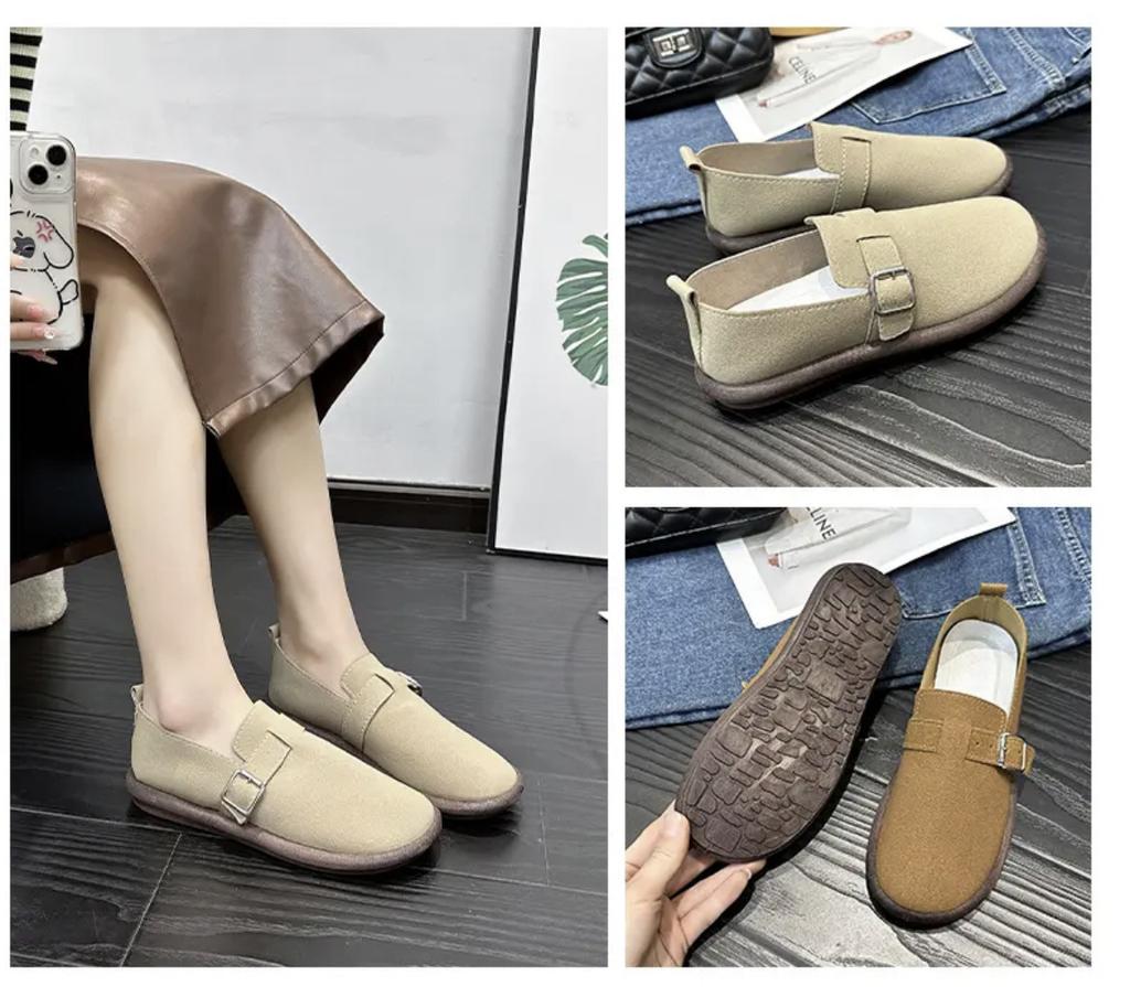 Doudou Shoes Женские низкие дышащие однотонные туфли Весна и Осень Повседневные туфли с мягкой подошвой в один шаг