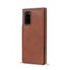Dual Button Card Holder Wallet Phone Case for Samsung Galaxy S25 Ultra S24 Plus S23 FE S22 S21 S20 Note 20 Bracket Leather Cover