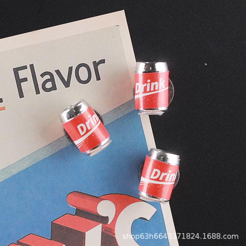 Mini Supermarket Refrigerator Sticker Cabinet Model Toy Micro Scene Diy Doll House Food Play Accessories Miniature Bottle