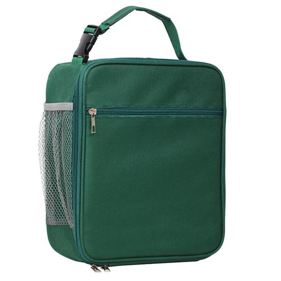 Изолированная многоразовая сумка для обеда большой вместимости с выдвижным карманом Водонепроницаемая ручка с пряжкой Портативная сумка Bento