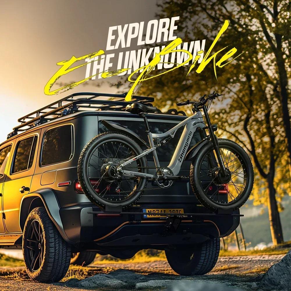 Shengmilo S600 взрослый 2000 Вт электрический велосипед с двумя моторами 48V17.5AH 26 дюймовая широкая шина мужской E-Mountain ebike