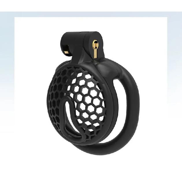 Flat Chastity Lock Bondage Breathable Cock Cage with 4 Rings SM Abstinence Chastity Device Anti Cheating Gay Male Adult Sex Toys
