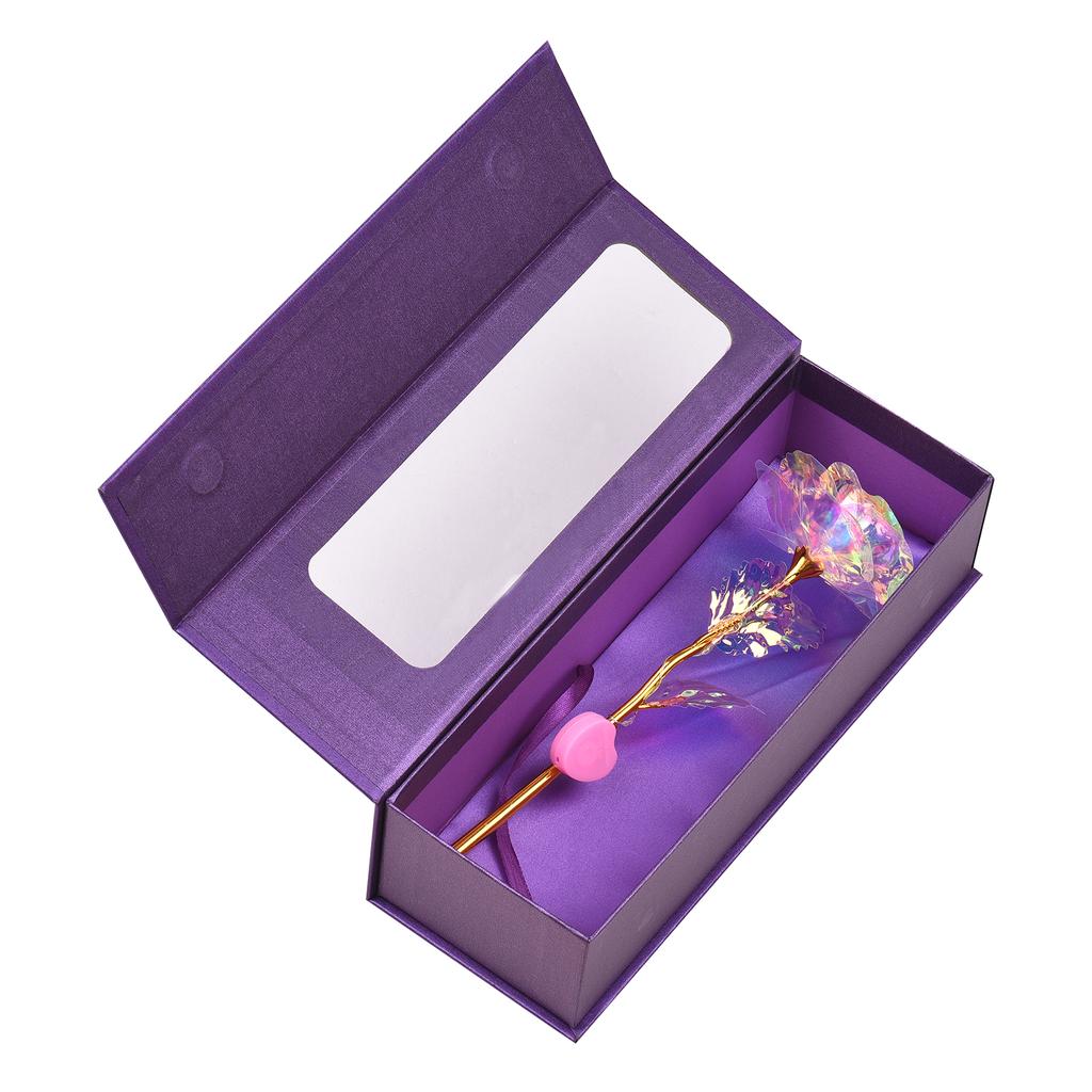 Красочная галактика Роза Подарки на День матери Розы из золотой фольги со светодиодной подсветкой Золотые розы Подарки