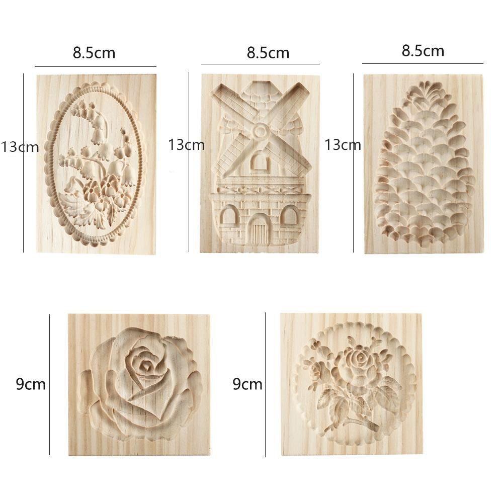 Cake DIY Household Creative Baking Mould Wooden Cookie Mold Kitchen Accessories Cookie Stamp