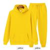 Solid Color Hoodie Two Pieces Set Hooded Sweatshirt Women's Hoodie Autumn Men's Hoodie + Pants Sets