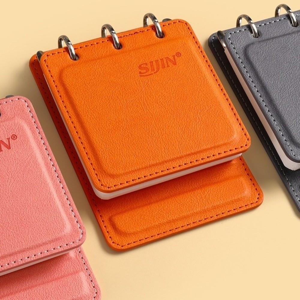 A7 Loose-leaf Notebook PU Leather Mini Journal Durable Note Pad  Travel