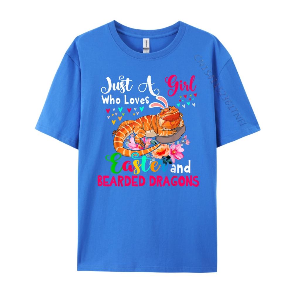 Just A Gift Who Loves Easter And Bearded Dragons Designer Clothes Unisex Funny T Shirts Normal 3d Printed T Shirts Unisexs Clothing