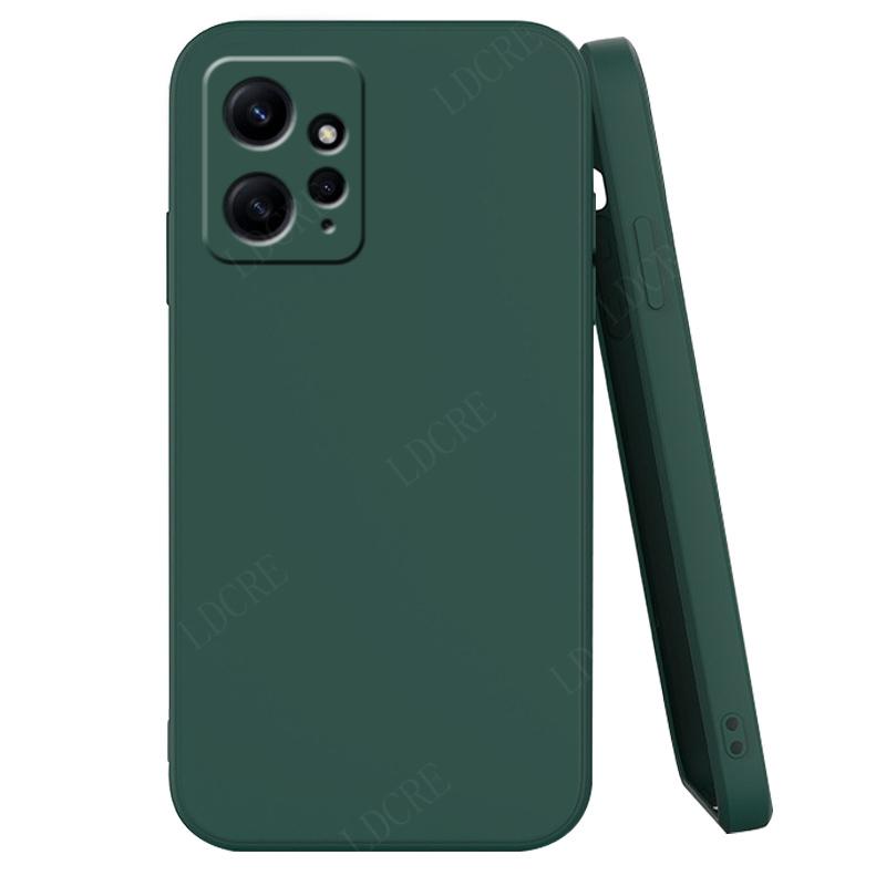 For Cover Xiaomi Redmi Note 12 Case Redmi Note 12 Capas Back Liquid Silicone Soft TPU Case Redmi Note 10 11 12 Pro Plus Fundas