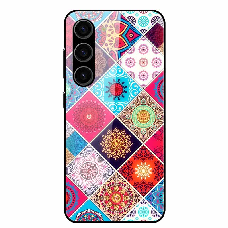 Чехол для Samsung Galaxy S25 Plus Закаленное Стекло Жесткая Защитная Крышка для Телефона для Samsung S25 Ultra 5G Задние Чехлы для GalaxyS25 S 25 S25Plus