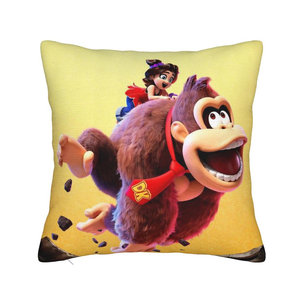 Декоративные наволочки Игры Donkey Kongs Bananza Мерч для дома Наволочка для декоративной подушки Прямая поставка Несколько размеров