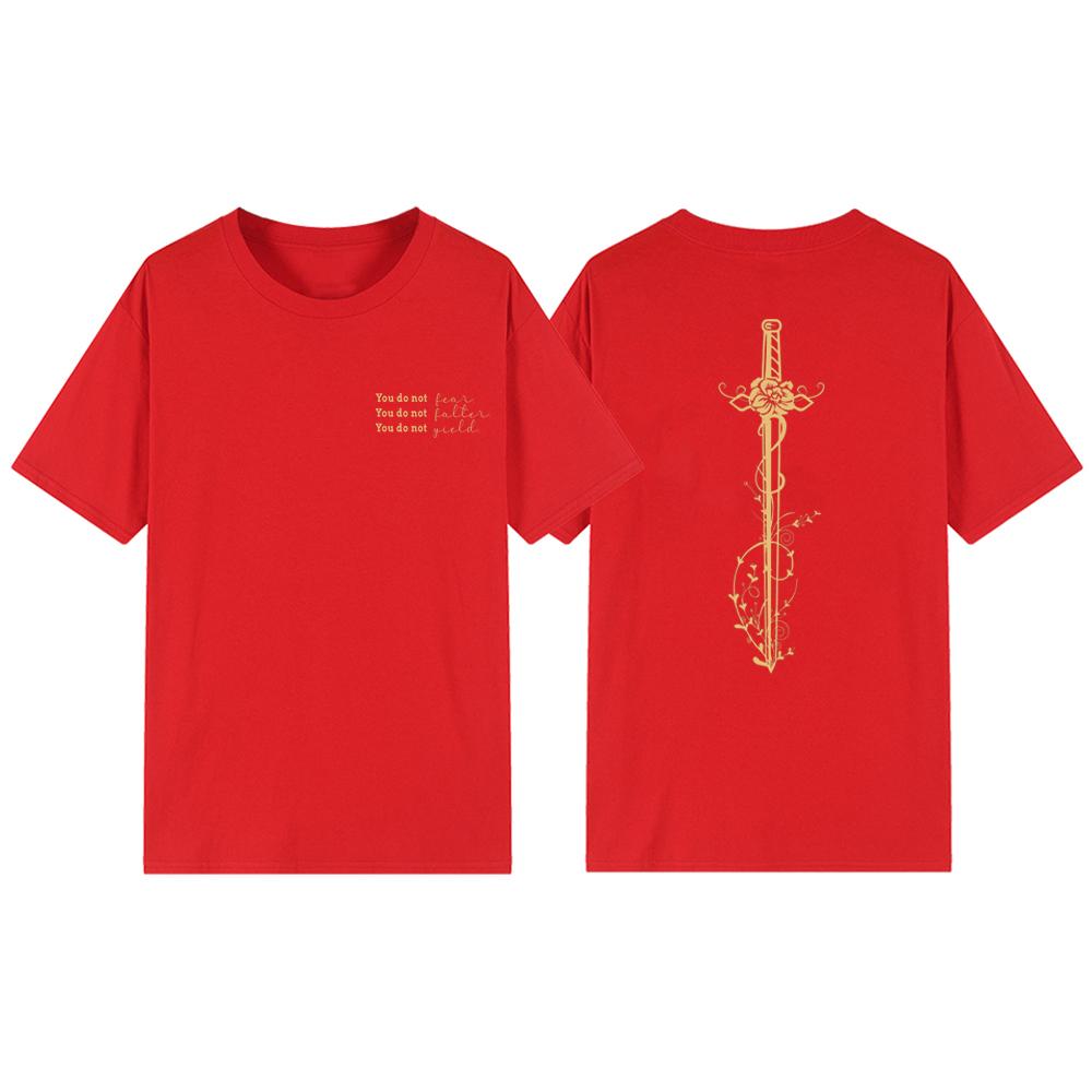 You Do Not Yield T-shirt Throne of Glass T Shirt A Court of Thorns and Roses Court of Dreams Tshirt Unisex Vintage Graphic Tess