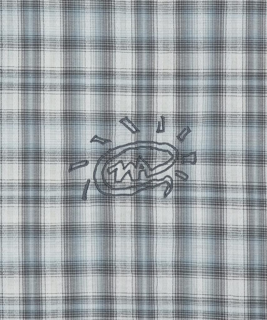 WACKY WILLY Big Check Short Sleeve Shirt Blue