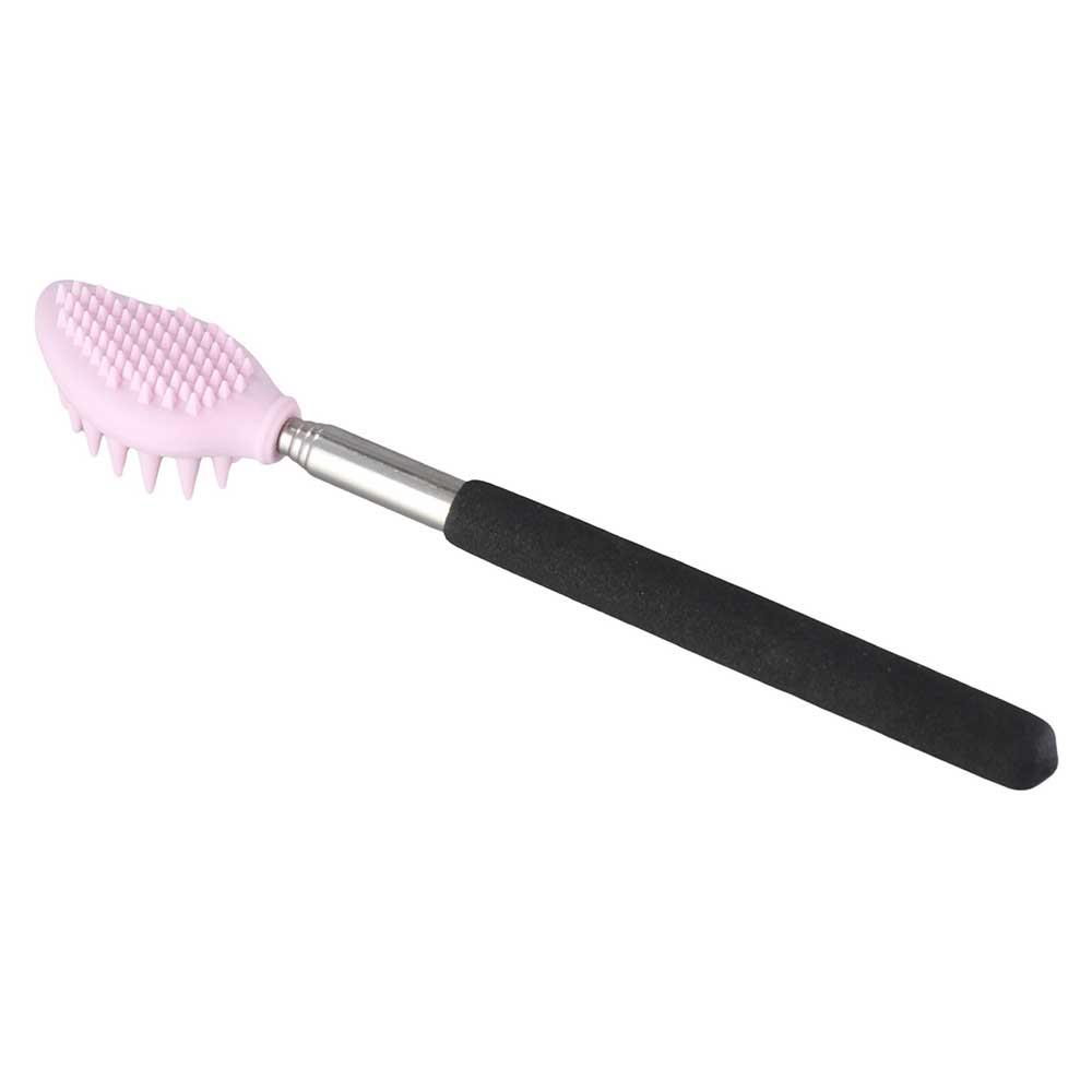 Extendable Back Scratcher Telescopic Backscratcher Nose cleaning Scrubber Silicone Massage Brush
