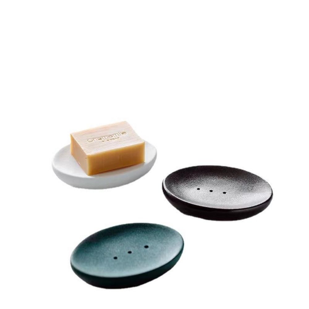 Самодренажная керамическая матовая мыльница с глазурью в виде снежинки, сушилка для мыла, бытовая