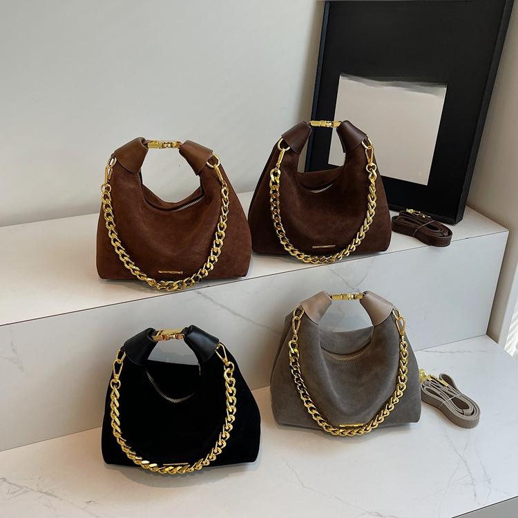 Замшевая сумка женская новая модная сумка-цепочка универсальная сумка повседневная текстура ретро сумка-мессенджер