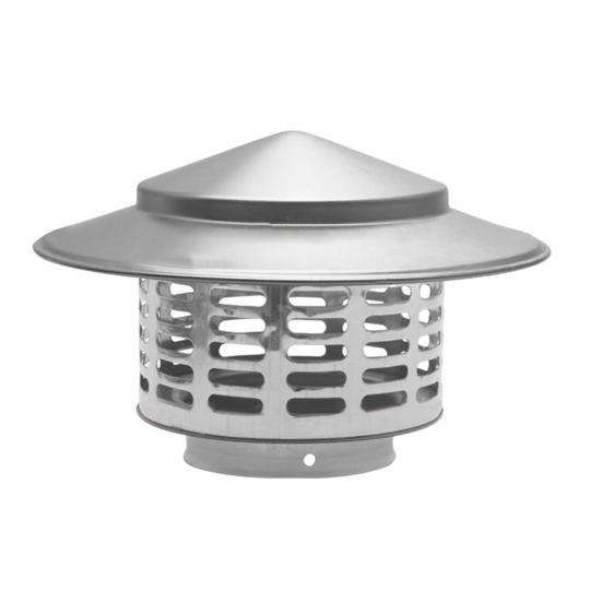 Крышка для круглого дымохода Yousheng с сетчатым экраном, конический верх, металлический чехол для дымохода, устойчивый к погодным условиям, внешняя крыша, конический верх, дождезащитный чехол для выхлопной трубы камина