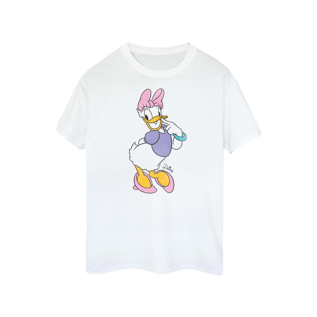 Disney Womens/Ladies Classic Daisy Duck Cotton Boyfriend T-Shirt