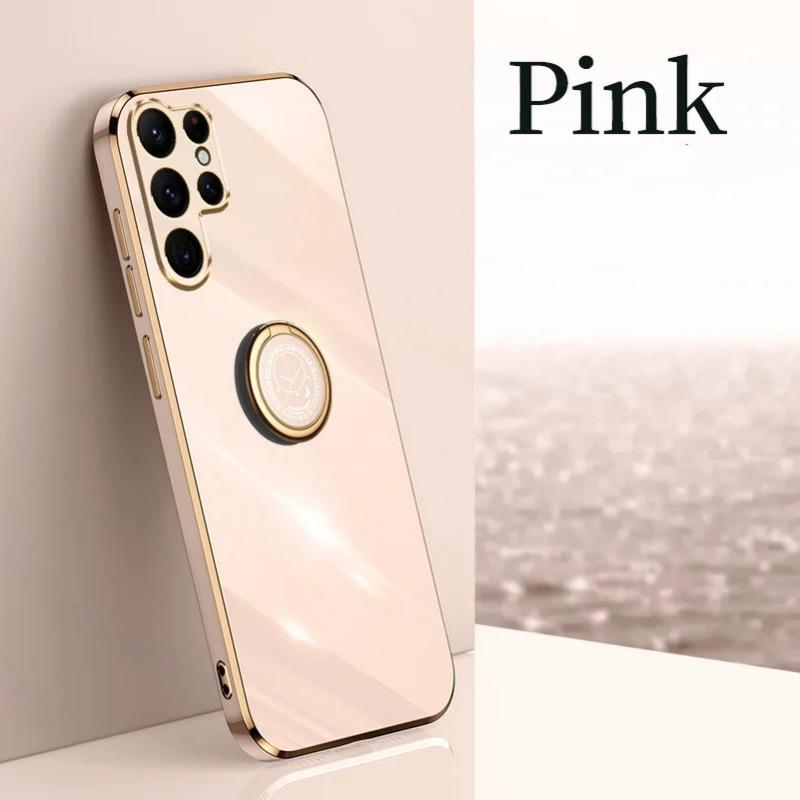 Для Samsung S25 Ultra S25 + чехол-кольцо-подставка-держатель для телефона Чехол для Galaxy S24 Ultra S23 FE S22 Plus S21 S20 Покрытие Мягкий силиконовый противоударный чехол