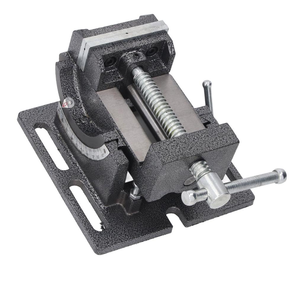 3 Inch Angle Drill Press Vise 0-90 Degree Tilting Stable Clamping Cast Steel Drill Press Vise