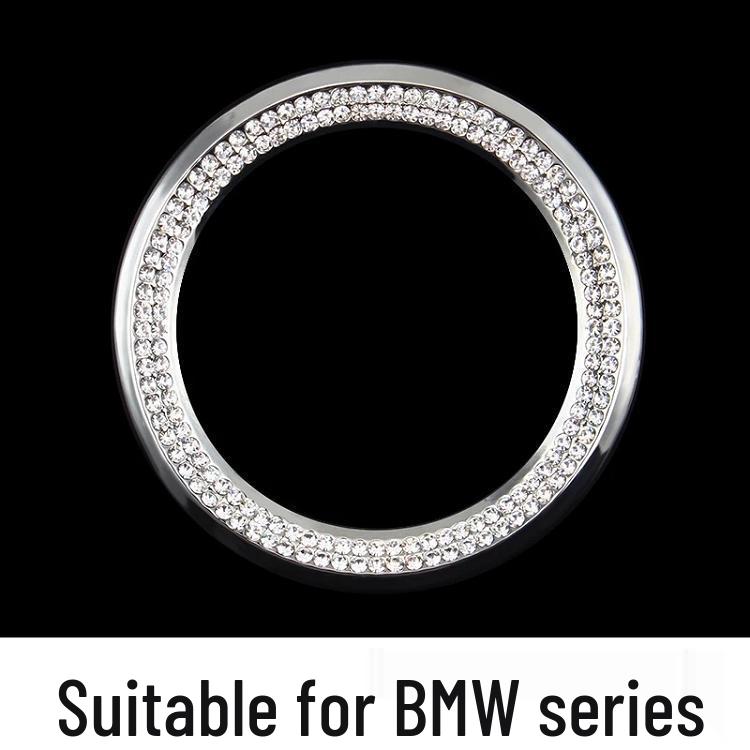 Наклейка со стразами на логотип руля - Стильное украшение салона автомобиля