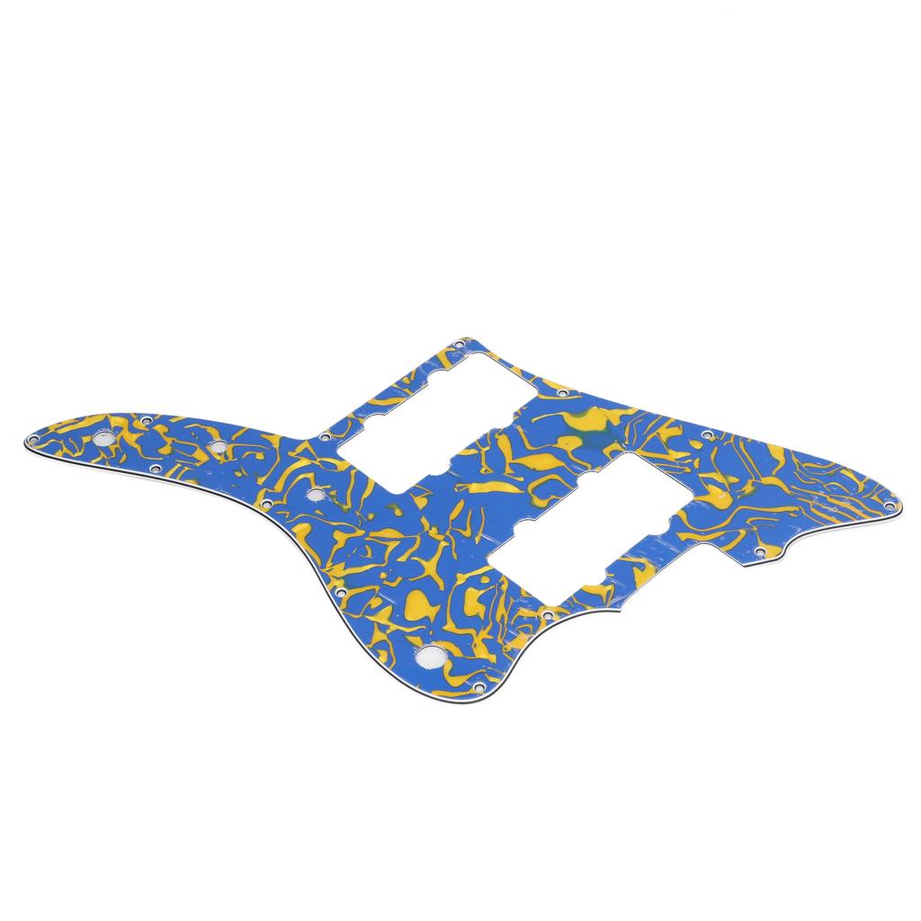 Blue Yellow Electric Guitar Pickguard Fashionable Wear Proof Scratch Resistant Guitar Pickguard Replacement