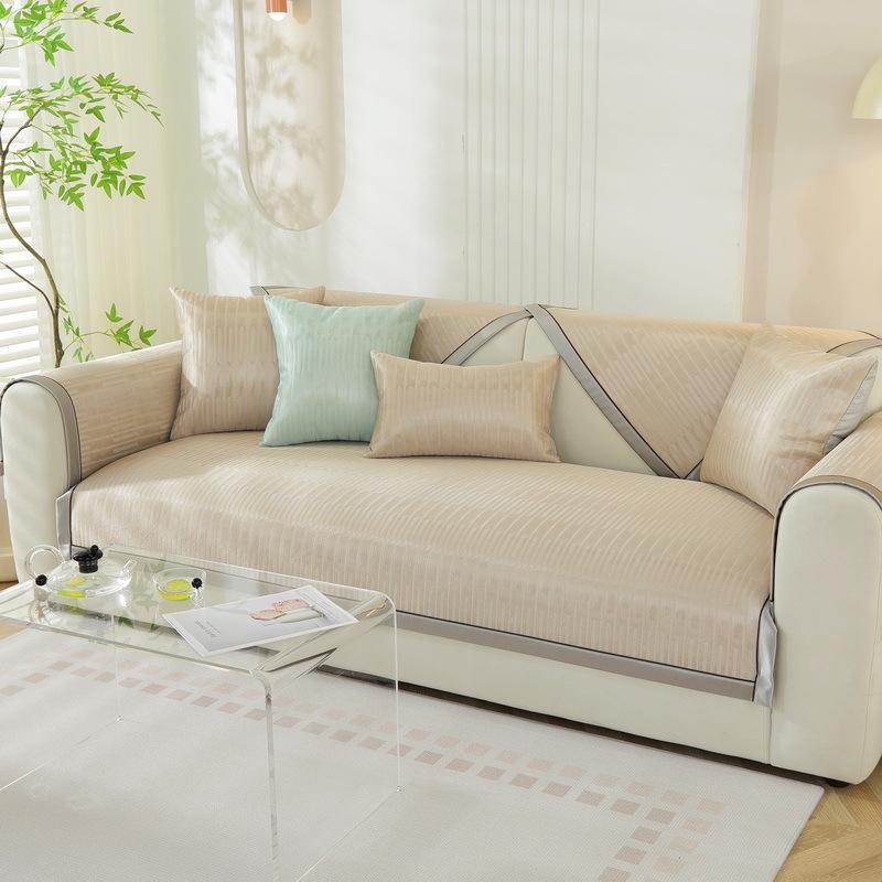 Summer Ice Silk Sofa Cushion Light Luxury High-end Cold Feeling Sofa Cover Summer Mat Summer Cushion Cushion