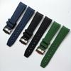 20mm Pure Color Black Blue Green Soft Silicone Rubber Watch Strap Watchband for Omega Seamaster Role Submariner GMT Bracelet