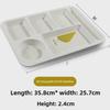 Меламиновый набор подносов для школьного фаст-фуда: Имитация фарфора, многосекционная посуда для столовых