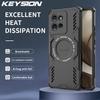KEYSION Hollow Heat Dissipation Case for Motorola Edge 50 5G 50 Neo Magnetic Cooling Shockproof Phone Cover for Edge 50 Fusion