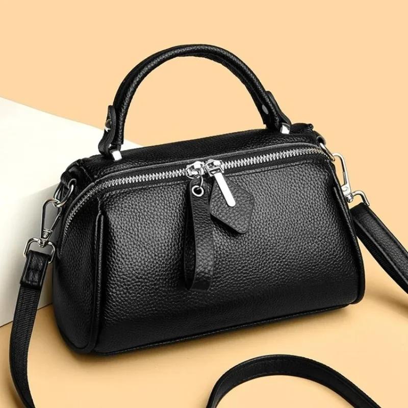 Новые элегантные женские сумки через плечо из цельной коровьей кожи, первый слой, сумка через плечо в стиле ретро из коровьей кожи, высокое качество, повседневная милая сумка