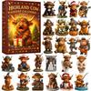 Highland Cow Christmas Advent Calendar Christmas Countdown Advent Calendar 2025 24 Days 3D Cow Advent Calendars Gift 2025