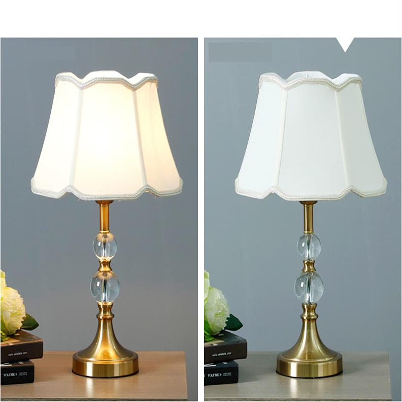 Американский Кристалл Керамический Сенсорный Прикроватный Настольный Светильник Для Спальни Современный Минималистичный Гостиная Домашняя Теплая Прикроватная Лампа