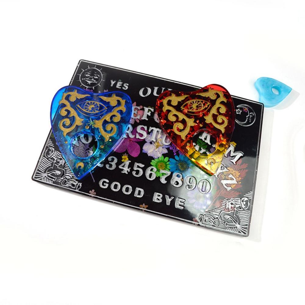 Game Gothic Epoxy Handmade Silicone Clay Tools Ouija Board Planchette Mould Resin Casting Mold