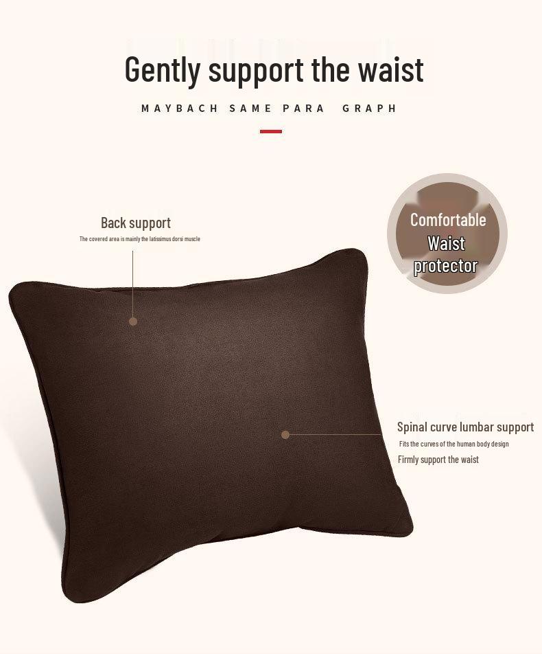 Пара подушек подголовника и поясничной поддержки для автомобиля Mercedes-Benz Maybach