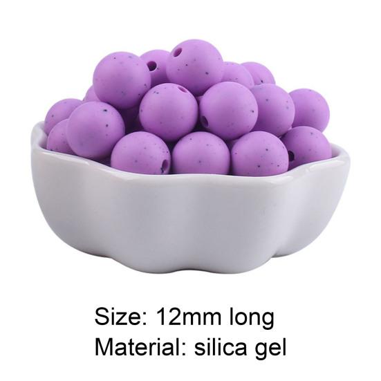 Силиконовые 10 шт. 12 мм однотонные бусины, многоцелевые, легкие, надежные, практичные, круглые бусины для прорезывания зубов, товары для детей