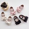 Spring Korean-Style Anti-Kick Bow Walking Shoes for Baby Girls (0-2) - Breathable Soft Sole Princess Shoes